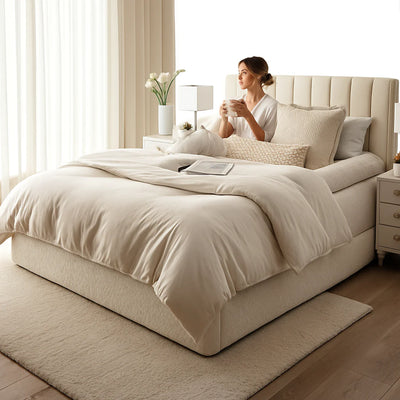 PLUSH™ BORDERED BED SHEET
